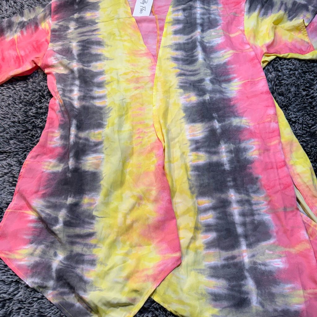 Vibrant Tie-Dye Kimono